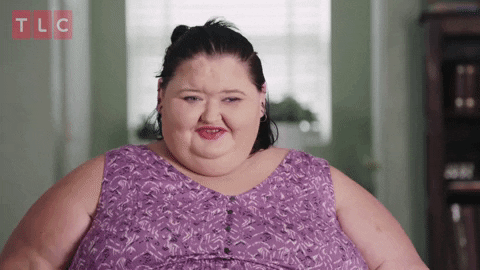 Fat Lady Swearing With Pinky Promise GIF