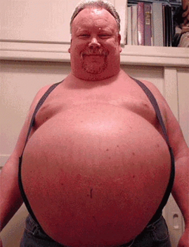 Fat Man Bigg Belly GIF