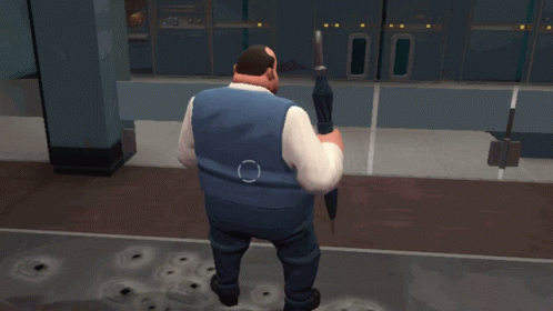 Fat Man Is Like Spinner GIF