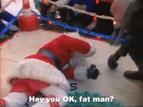 Fat Man Santa Claus GIF