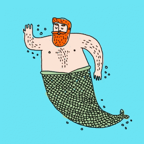 Fat Mermaid Man GIF