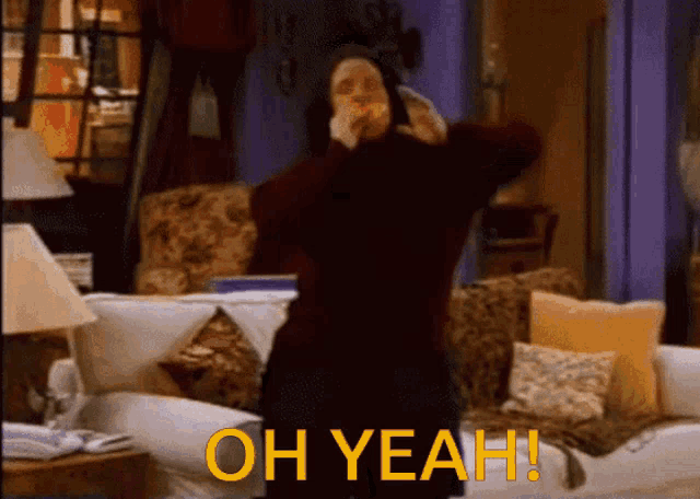 Fat Monica Geller Oh Yeah GIF
