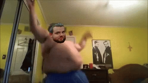 Fat People Bouncy Belly Dance GIF