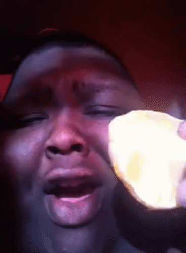 Fat People Eating Orange GIF