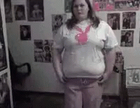 Fat People Jiggly Girl Dance GIF