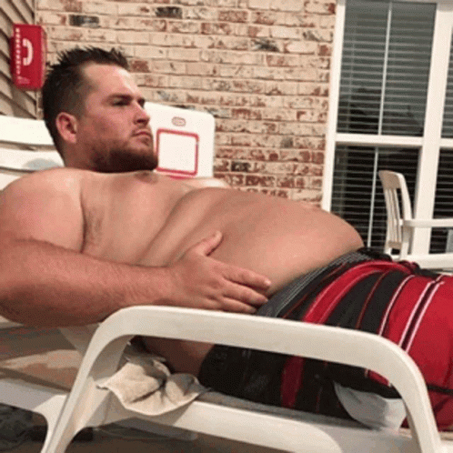 Fat People Lifting Belly GIF