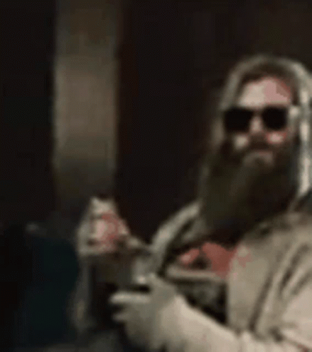 Fat Thor Chill Eating GIF