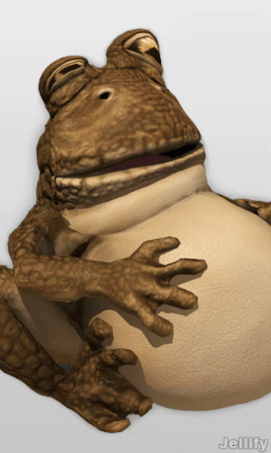 Fat Toad Shaking GIF