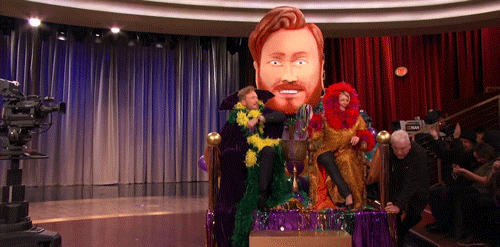 Fat Tuesday Conan O'brien Mardi Gras Parade GIF