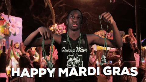 Fat Tuesday Happy Mardi Gras Guy Dancing GIF
