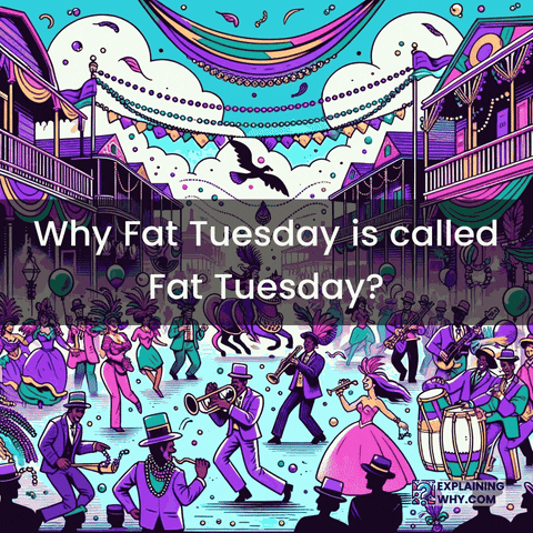 Fat Tuesday Informational Graphics Design GIF