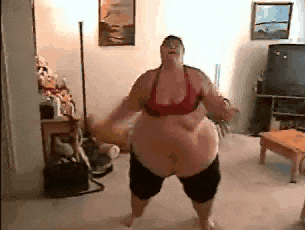 Fat Tuesday Jumping Jacks Work Out GIF