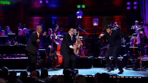 Fat Tuesday Mardi Gras Band Playing GIF