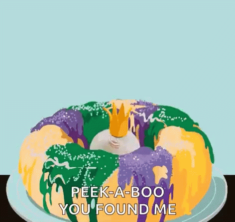 Fat Tuesday Peek A Boo Yummy Donut GIF