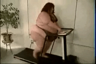 Fat Tuesday Treadmill Work Out GIF