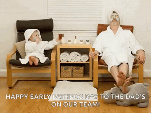Father And Child Spa Day Pampered GIF