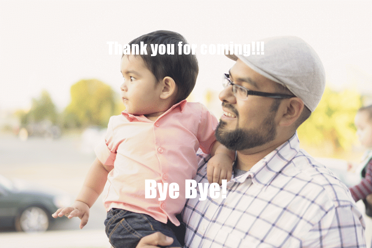 Father And Son Bye Bye GIF