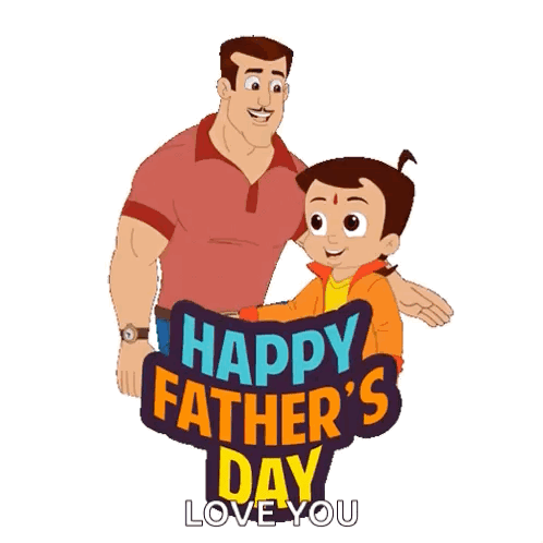 Father and Son Happy Father's Day Card