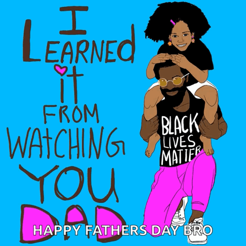 Father Carrying Girl With Watching You Dad
