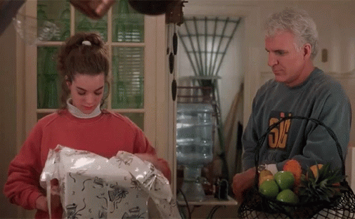 Father Of The Bride Gift Opening GIF