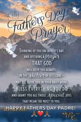 Father's Day Greeting Card Prayer