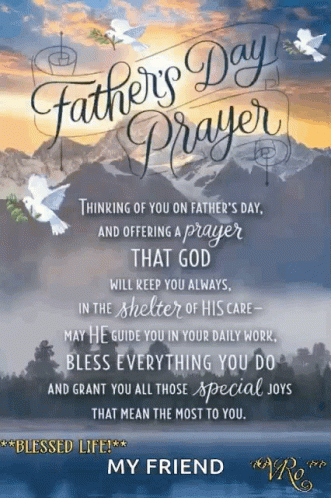 Father's Day Greeting Card Prayer