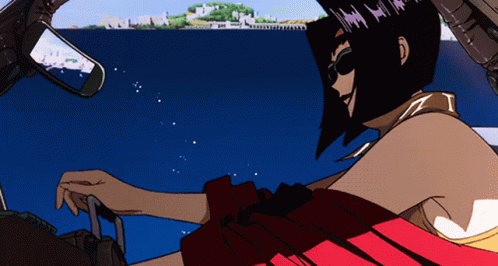 Faye Valentine Head Nodding GIF