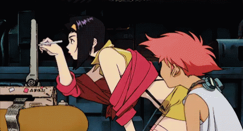 Faye Valentine Drawing With Ed GIF