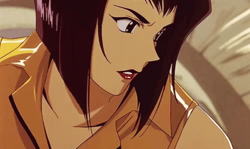 Faye Valentine Turning Glance GIF