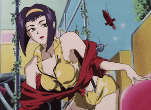 Faye Valentine Seductive Crawl GIF
