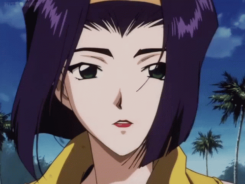 Faye Valentine Smooth Wind Blowing Hair GIF