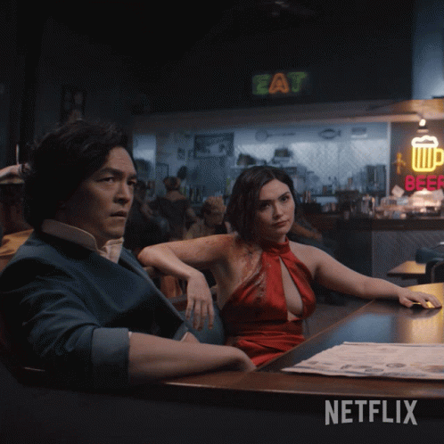 Live Action Faye Valentine With Spike GIF