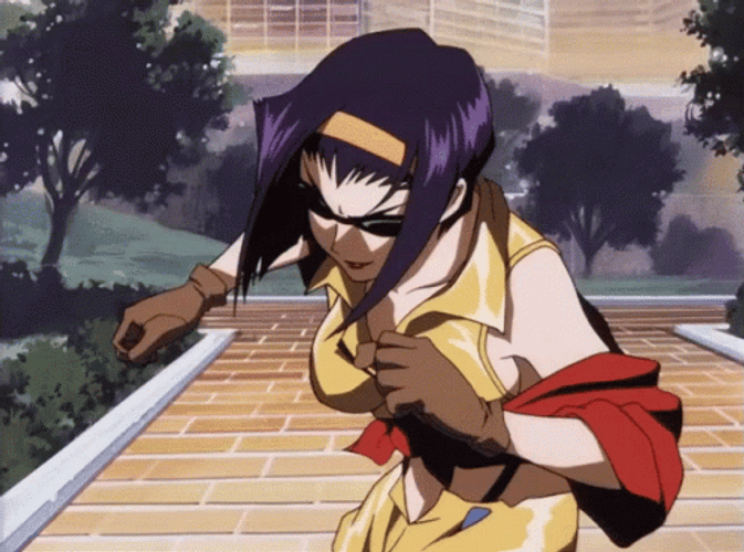 Faye Valentine Punch GIF
