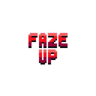 Faze Up Pixel Art Logo