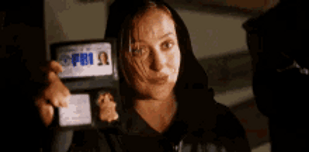 Fbi Agent Dana Scully Show Badge The X-files GIF