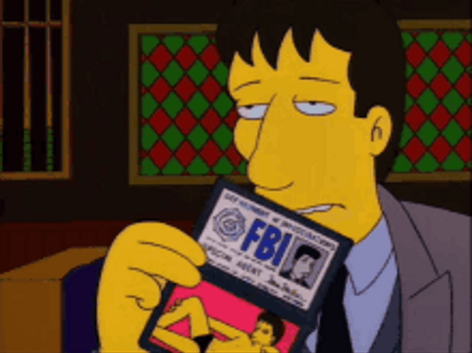 Fbi Agent Fox Mulder Springfield Files The Simpsons GIF