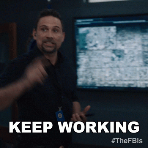 Fbi Jubal Valentine Keep Working GIF