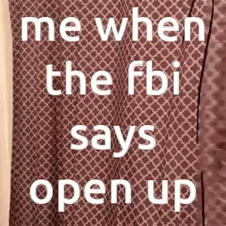 Creative Art When Fbi Open Up Meme GIF