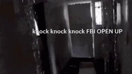 Fbi Open Up Knock Knock Meme GIF
