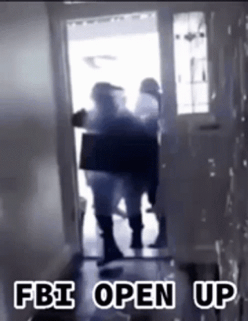 Fbi Open Up Swat Breaking Down Door GIF