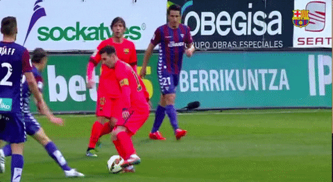 Fc Barcelona Amazing Ball Maneuver GIF