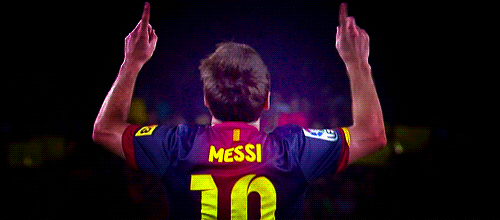 Fc Barcelona Lionel Messi Pointing Up GIF