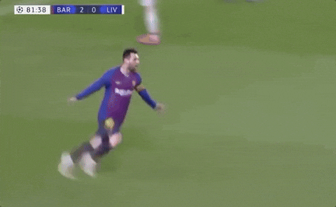 Fc Barcelona Lionel Messi Sitting Slide GIF