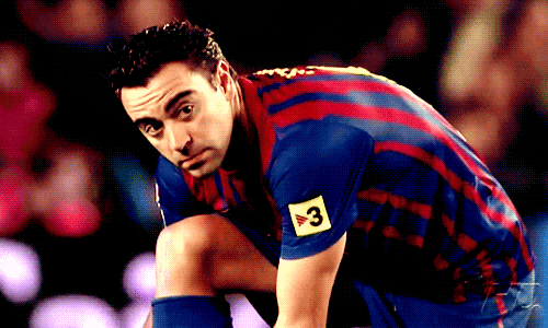Fc Barcelona Xavier Hernández Creus Looking Up GIF