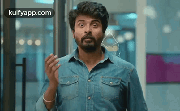 Sivakarthikeyan In Shock Fear Waving GIF