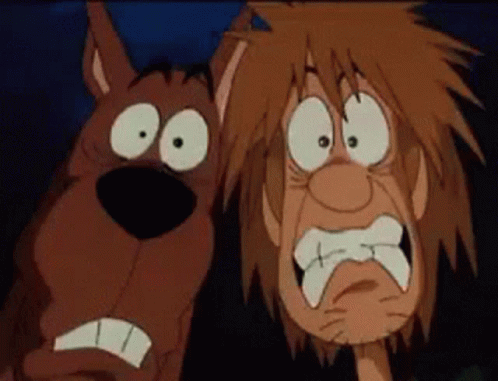 Scooby And Shaggy Fear Reaction GIF