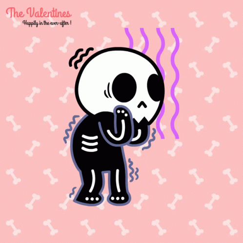 Skeleton Sticker Fear Reaction GIF