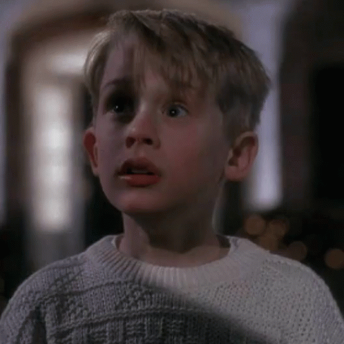 Home Alone Kevin Mc Callister Screaming In Fear GIF