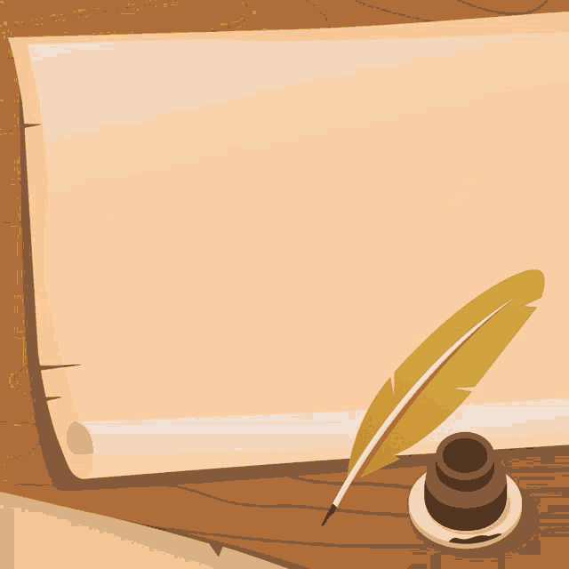 Feather Writing Happy Independence Day GIF