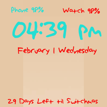 February 1 Wednesday Timer GIF